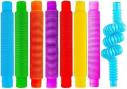Fidget Toy Pop It Tubo Colorido P/ Esticar Em Diversas Maneiras Barato 3 unidades - Ja no Brasil