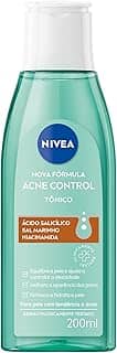 NIVEA Tônico Facial Acne Control 200ml - Ajuda a controlar a oleosidade, não obstrui os poros, remove células mortas, reduz a vermelhidão e hidrata a pele acneica