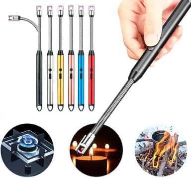 Acendedor De Fogão Elétrico Isqueiro Usb Recarregável Cozinha Gás - Tubarão Stores