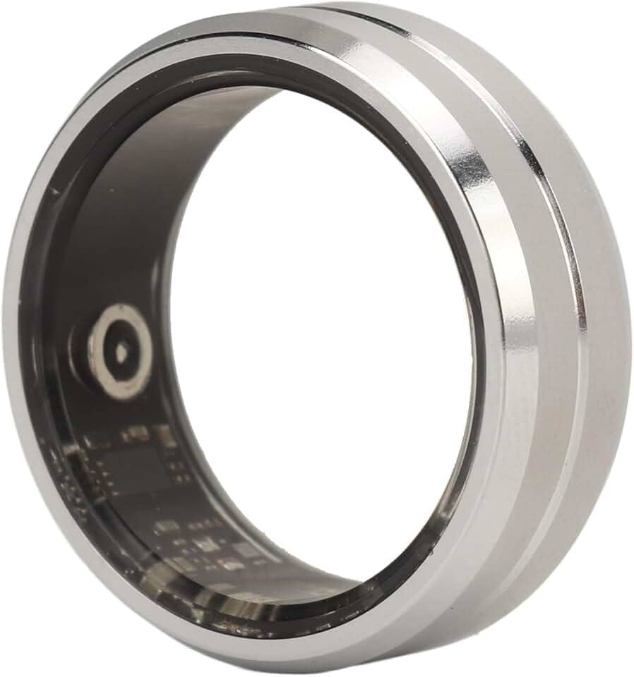 Smart Ring Health Tracker, 7 dias de vida útil da bateria e rastreador de sono, anéis de rastreador de fitness resistentes à água IP68, anéis de saúde para mulheres e homens, pedômetro (tamanho 9)