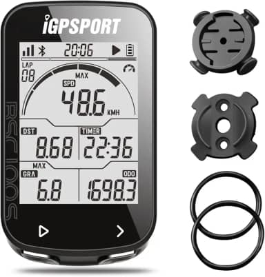 iGPSPORT BSC100S Ciclocomputador GPS, Bluetooth Tela de 2,6 Polegadas IPX7 à Prova d'água 40H de Vida útil da Bateria Computador de Bicicleta Sem Fio