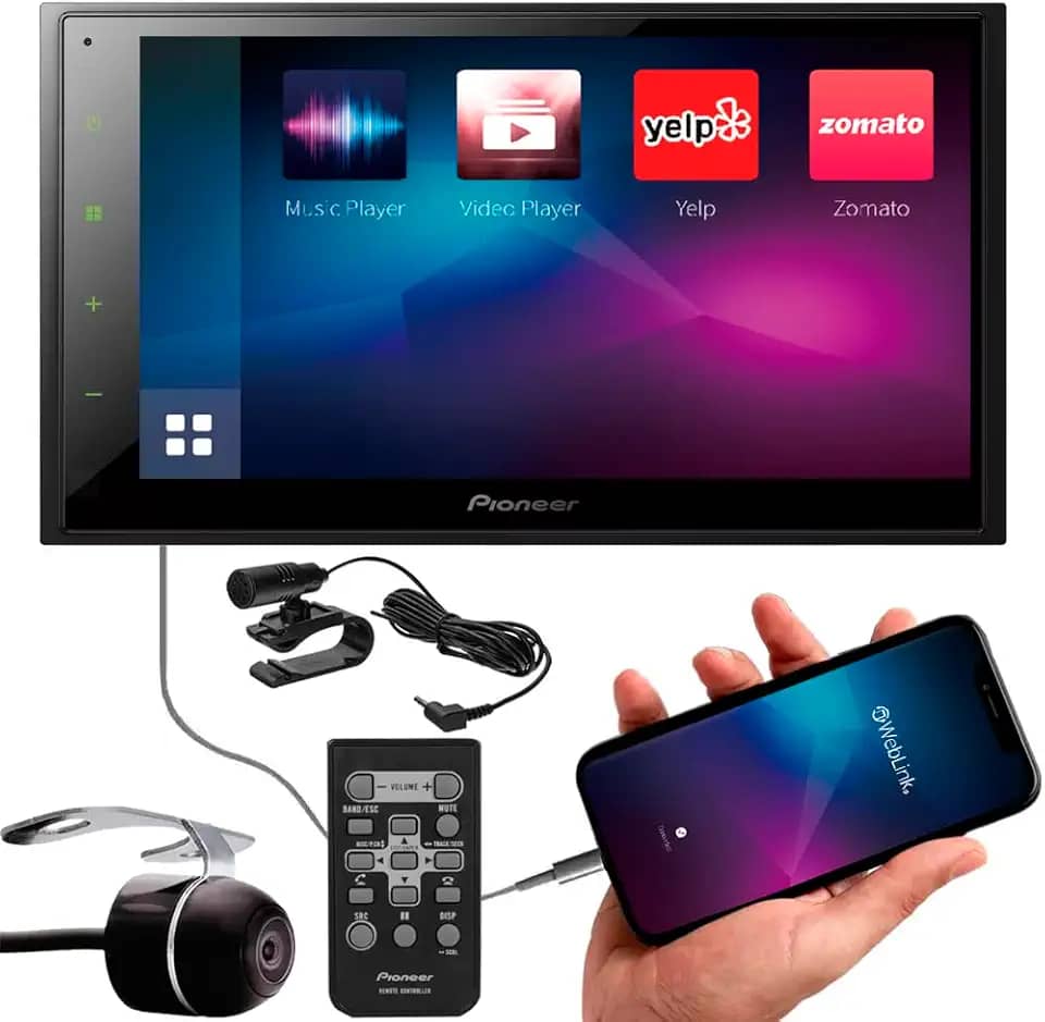 DMH-A348BT Central Multimídia Pioneer 6.8' Touch Screen USB/BT