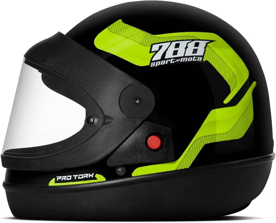 CAPACETE FECHADO PRO TORK SPORT MOTO 788 PRETO - AZUL TAM. 62