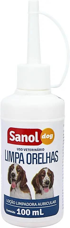 Sanol Dog Limpa Orelhas 100Ml Branco