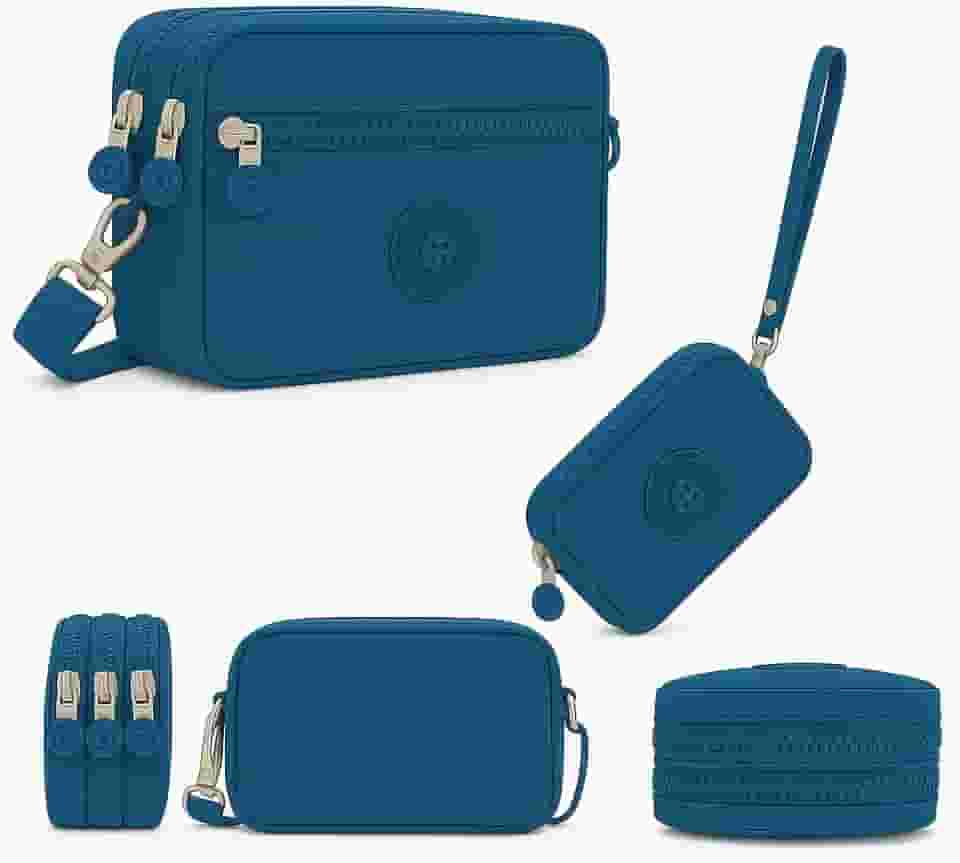 Bolsa Carteira Feminina com Al?a, Pequena, Multi-compartimentos