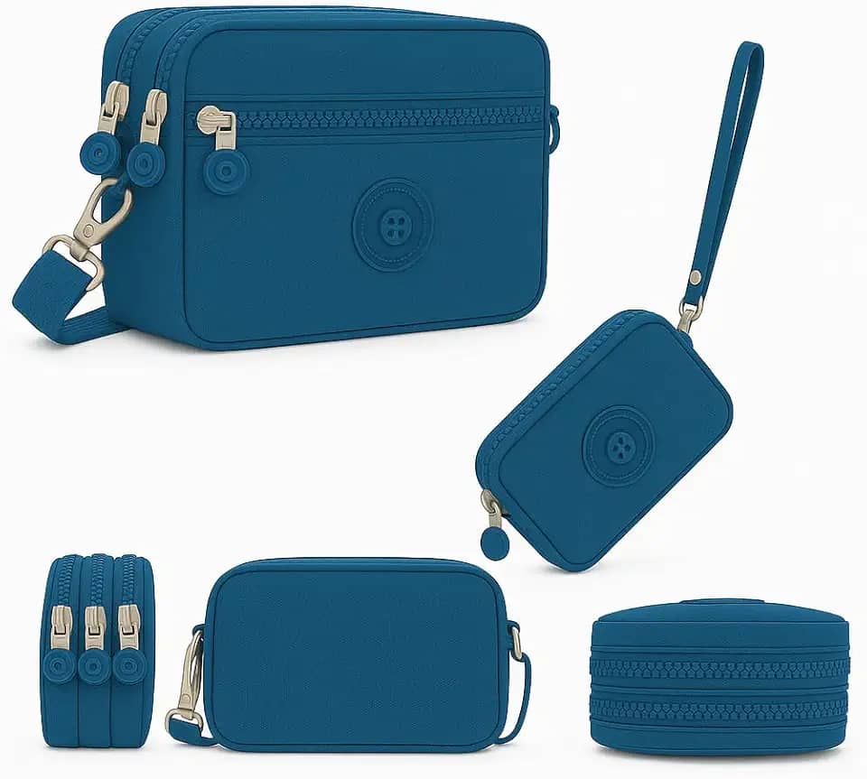 Bolsa Carteira Feminina com Al?a, Pequena, Multi-compartimentos