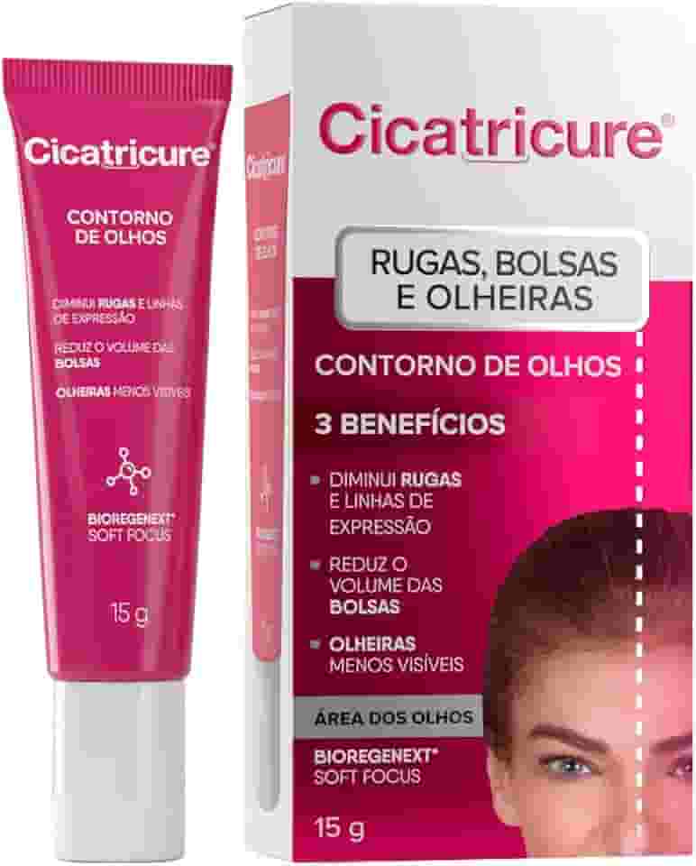 Cicatricure Creme Contorno dos Olhos 15g Para Olheiras Com Efeito Clareador Previne Olheiras e Inchaços Na Região Dos Olhos Aplicação Dia/noite Diminui Rugas com BioRegenext