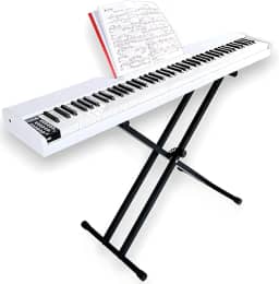 Piano De Madeira Digital Branco WP-140 Waver Com 88 Teclas