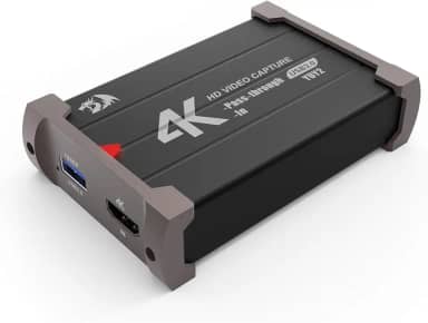 Redragon Placa de captura de áudio e vídeo VC-321, HDMI, USB, preta