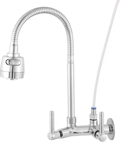 Link Metais,Torneira De Metal Flexivel Com Adapatador e Mangueira Para Filtro Purificador De Agua