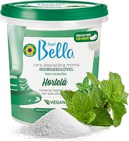 Depilbella Cera Hidro Hortelã 1300g, Depil Bella