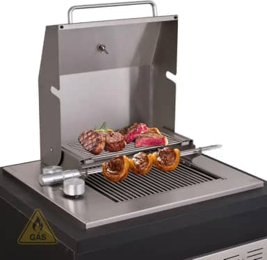 Titan Eletro, Churrasqueira Grill de Embutir a Gás com Tampa Diamond Premium Gás Natural Titan