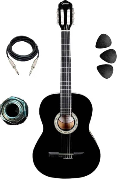 Violão Elétrico Giannini Canhoto N14 Lh Estudante Nylon (BLACK)