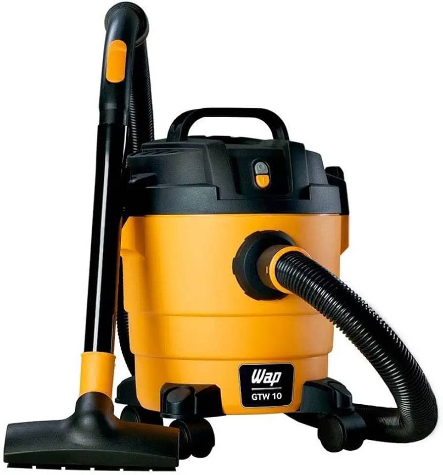 WAP Aspirador de Pó e Água GTW 10, Compacto, 10 Litros, com Mangueira de 1,5 Metros, Filtro Lavável, 140mbar 1400W 127V