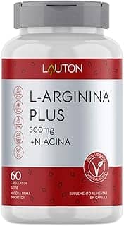Arginina Plus 500mg Vegano 60 Capsulas Lauton Nutrition