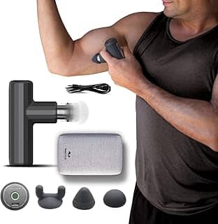 Massageador Elétrico Pistola Mini Deep Therapy - Relaxmedic Cor:Cinza