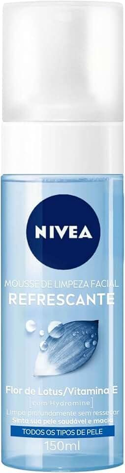 NIVEA Mousse de Limpeza Facial 150ml - Limpa todas as impurezas e resíduos de maquiagem, rico em vitaminas, revigora a pele e deixa uma sensação refrescante de hidratação