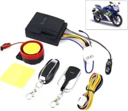 FINYQBET Alarme contra roubo de motocicleta com controle remoto - 125 dB, À prova d'água, com 2 controles remotos, Ideal para motociclistas que buscam proteção antifurto avançada