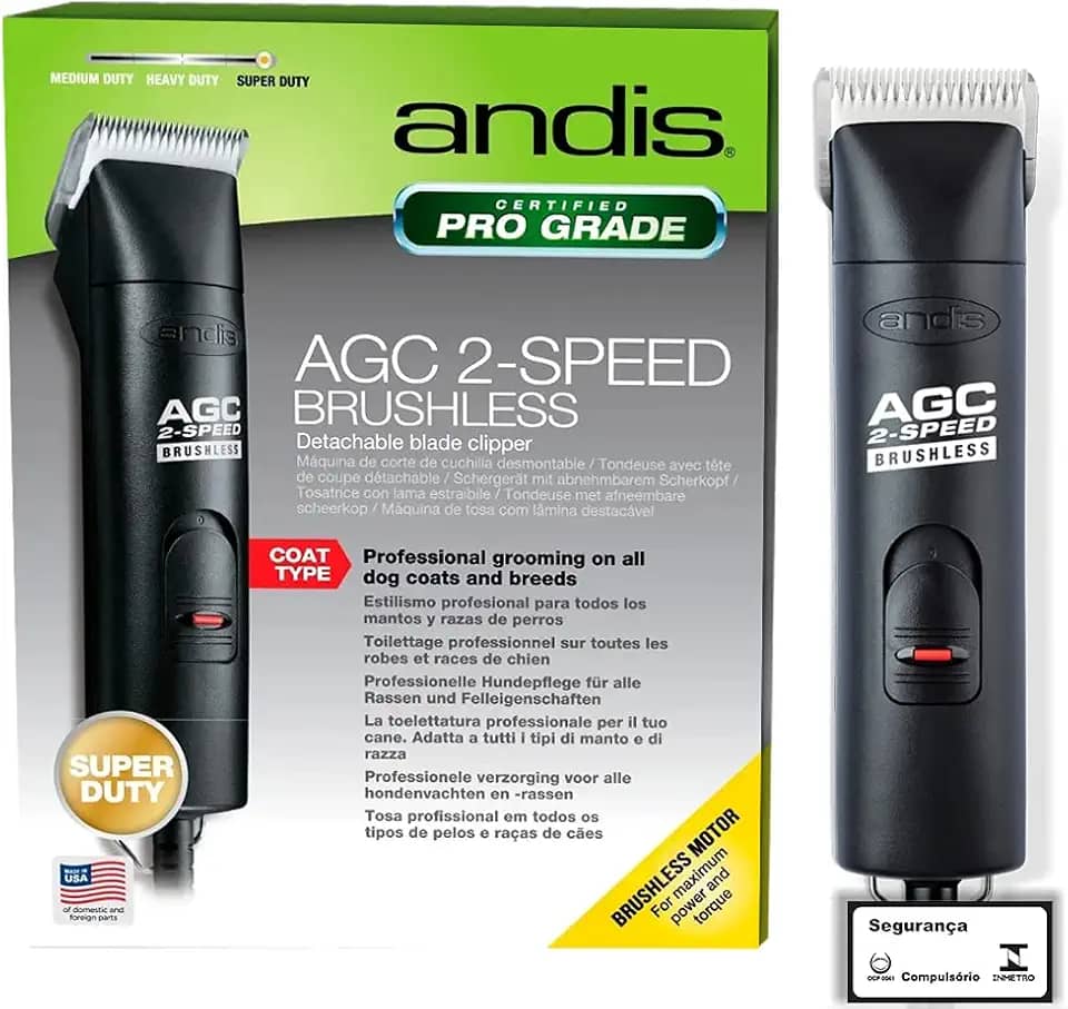 Maquina de Tosa Profissional AGC2 BIVOLT, para PET SHOP - Banho e Tosa 59