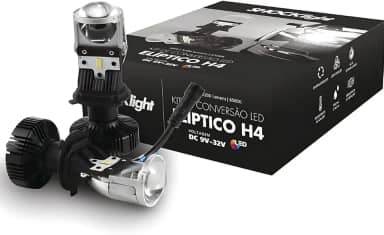 Kit Conversão Led Elíptico H4 6500K 12V 36W 5200Lm