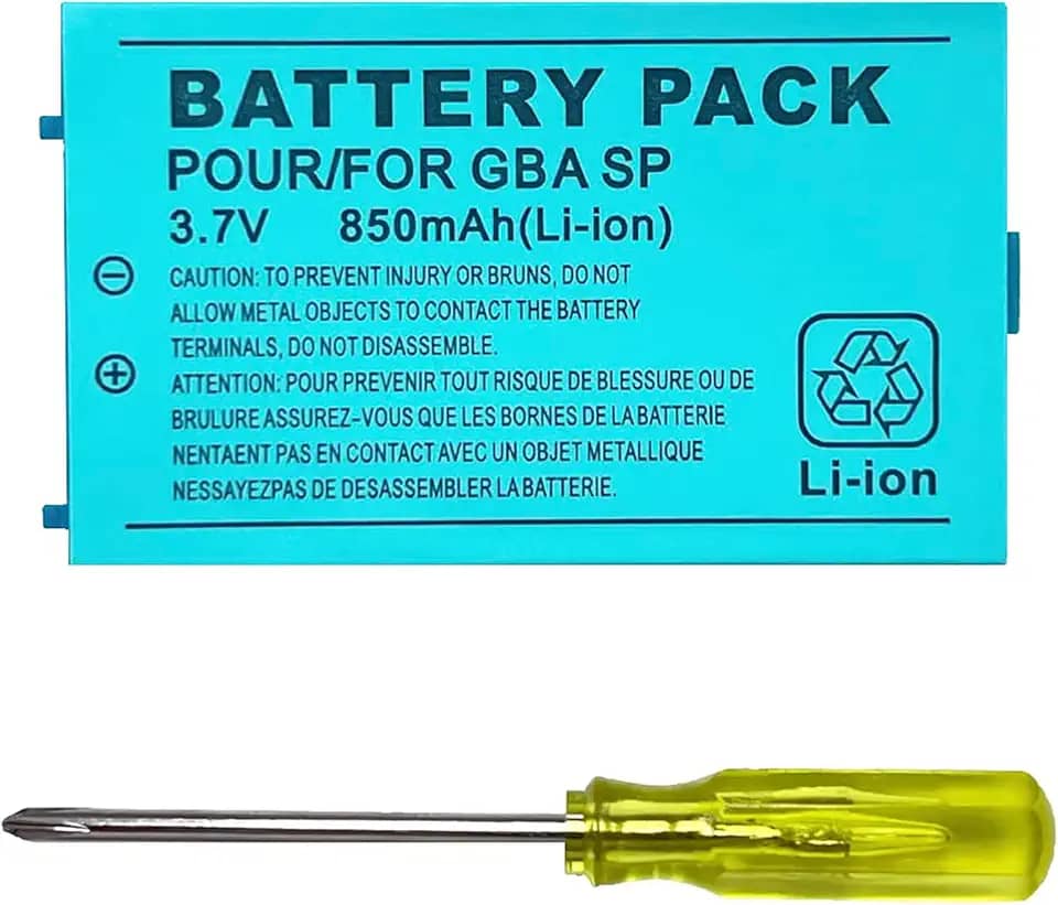 Bateria GBA SP Bateria interna para Nintendo Game Boy Advance SP bateria de 850mAh