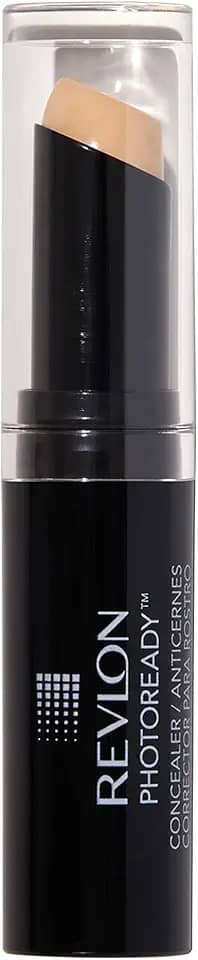 REVLON Corretivo Em Bastão, Maquiagem Facial Photoready Para Todos Os Tipos De Pele, Longa Duração Média - Cobertura Total Com Acabamento Cremoso, Fórmula Leve, 002 Light, 0,11 Oz