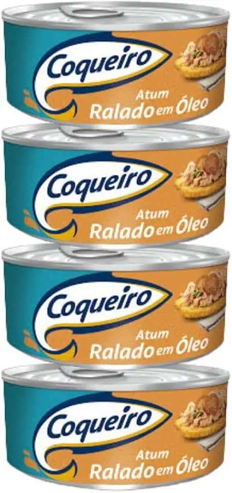 Atum Coqueiro Ralado em Óleo 4 Ltas 170g