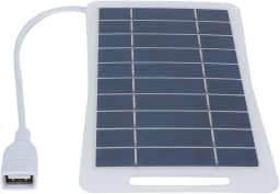 GOWENIC Carregador Solar Monocristalino Portátil, Mini Painel Solar Dobrável, Carregador de Painel USB, de para Acampamento, Caminhada,
