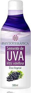 PHYTOTERAPICA - Óleo Vegetal de Semente de Uva - Para Massagem e Aromaterapia -Ideal para usar com óleos essenciais em massagem e tem poder de hidratação na pele e cabelos - 100% Puro e Natural -500ml