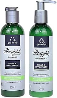 Kit Straight Home Care para Cuidados Diários dos Cabelos Alisados (Shampoo 250ml + Condicionador 240g)