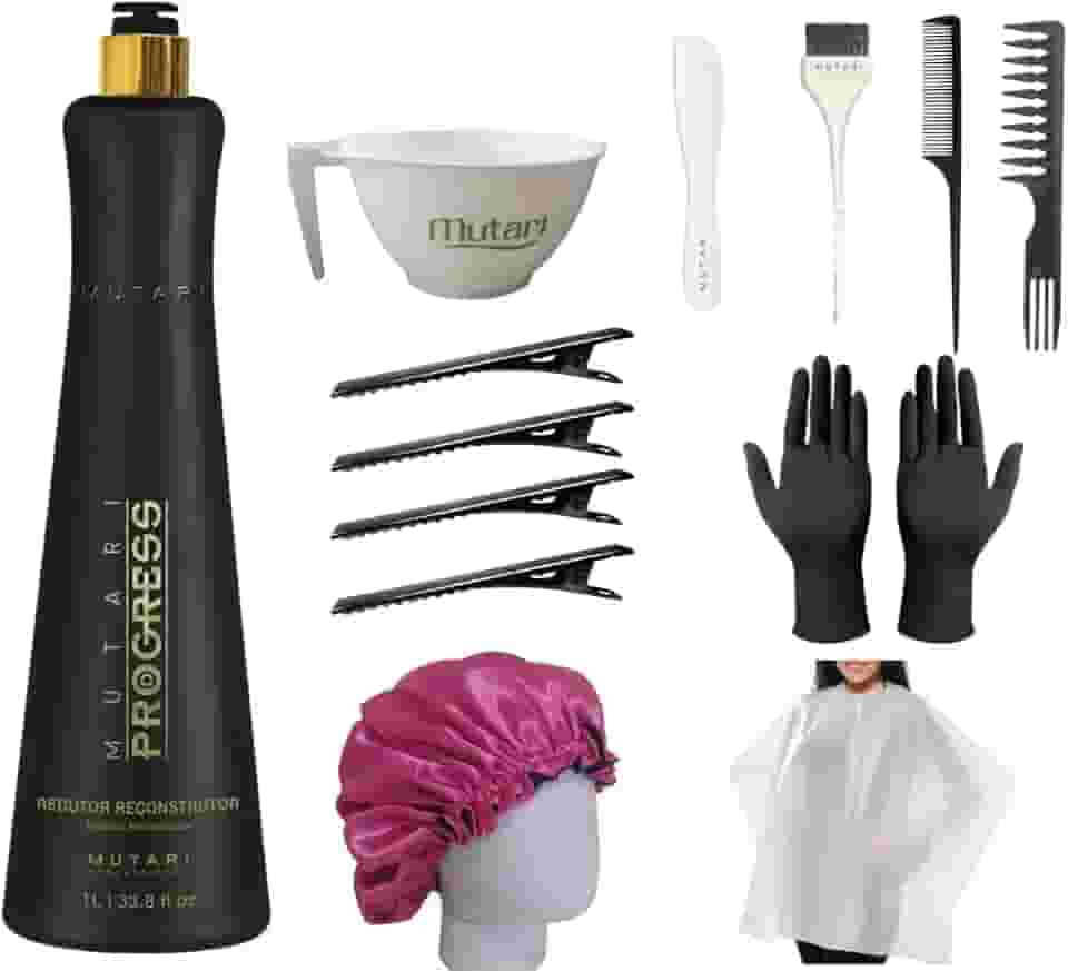 Selagem Progressiva Sem Formol Mutari Progress 1L - Alisamento e Tratamento Completo