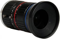 Lente CCTV F1.2 de 25 mm - Sensor Starlight de 2.5 cm de 8 MP com suporte C/CS | Lente de vigilância de pouca luz de abertura manual para câmeras ITS e de trânsito (preto)