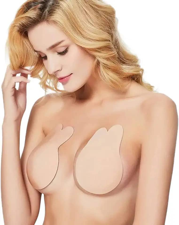 Sutiã Adesivo Reutilizável Levanta os Seios Push Up Sutian Modelador Efeito Silicone Sem Alças - Bella Net
