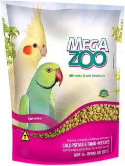 Ração Megazoo Extrusada Calopsitas/Ring Necks (MM15) 300g
