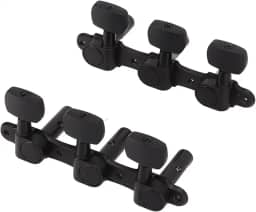 Zhjvihx Cabeças de Máquina de Afinador de Guitarra Acústica, 2 Peças, Afinador de Guitarra Clássica Triplo Fechado, Metal Durável para Luthier para Reparo