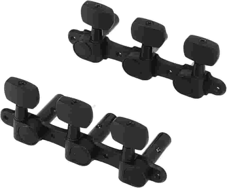 Zhjvihx Cabeças de Máquina de Afinador de Guitarra Acústica, 2 Peças, Afinador de Guitarra Clássica Triplo Fechado, Metal Durável para Luthier para Reparo