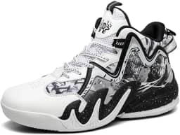 Tênis de basquete masculino cano alto com cadarço para esportes ao ar livre