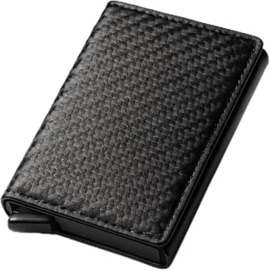 Carteira RFID Porta Cartões Slim Antifurto Bloqueio Anti-Aproximação Proteção Contra Clonagem Design Compacto Minimalista Alta Segurança Durável para Viagem, ultra leve e resistente, bolso para notas.