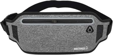 Pochete Esportiva Slim BRN FITNESS – Lycra Impermeável, Corrida, Ciclismo, Trilha, Viagem, Doleira, Porta Documentos, Leve e Discreta, Alça Ajustável 40cm