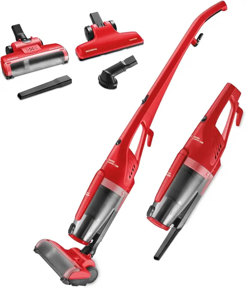 Aspirador de Pó Vertical Brush Carpet, Mondial, Vermelho, 1200W, 110V - AP-25