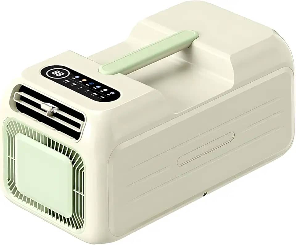 Ar-condicionado e aquecedor portátil de 1300 W (4500 BTU) - Controle 3 em 1 (botão/voz/remoto), sem necessidade de água/dreno, alça compacta para salas de até 80-90 pés quadrados