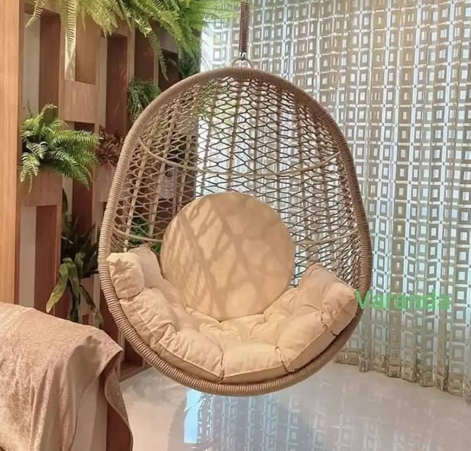 Cadeira balanço Pendurada corda Náutica Cor rami