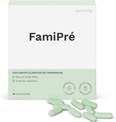 FamiPré - Com ácido fólico como metilfolato e outras vitaminas para mulheres na pré-concepção (04 Semanas)