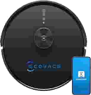 ECOVACS Robô Aspirador -3 Em 1 Aspirador De Pó Robô, Robot Vacuum Com Planeamento Inteligente De Rota, Carregamento AutomáTico, App Inteligente/Controle De Voz, SucçãO De 5000 Pa