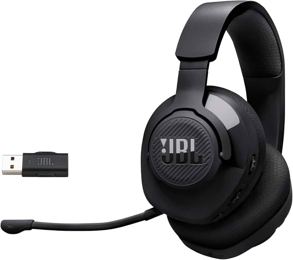 JBL, Fone de Ouvido Com Fio, Quantum 360 Wireless, Headset Gamer, Over Ear, Microfone Removível - Preto