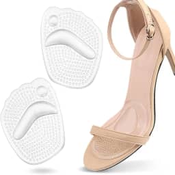 Par Palmilha de Gel Ortopédica Antiderrapante – Anatômica, Para Salto Alto e Sapatos, Alívio de Dor, Fascite Plantar, Anticalos, Universal (1)