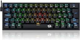 Redragon TECLADO MECANICO GAMER FIZZ RGB PRETO SWITCH MARROM
