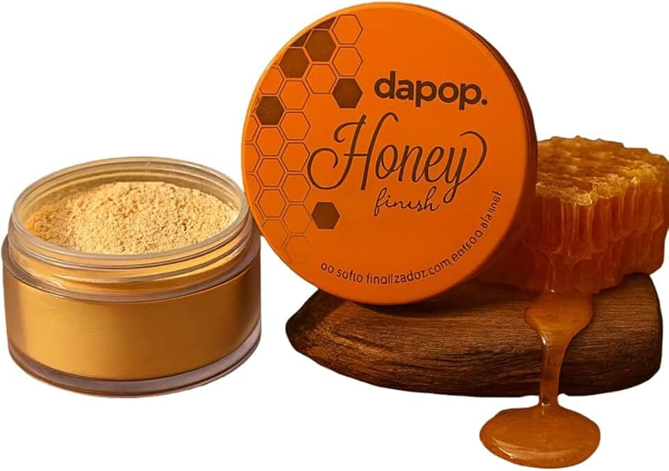 Pó Banana Powder, Facial Translucido Finalizador e Fixador de Maquiagem, Pó de Maquiagem, Selar (Honey - Mel)
