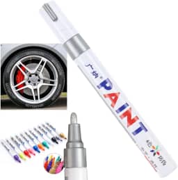 Caneta Reparadora Tira Risco Automóveis Carro Moto Caminhões Pintar e Retocar Pneu Azulejo e Tênis Uso Escolar Marca Texto