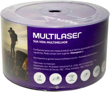 Mídia Cd-R Vel. 52X - 50 Un. Shrink - CD051